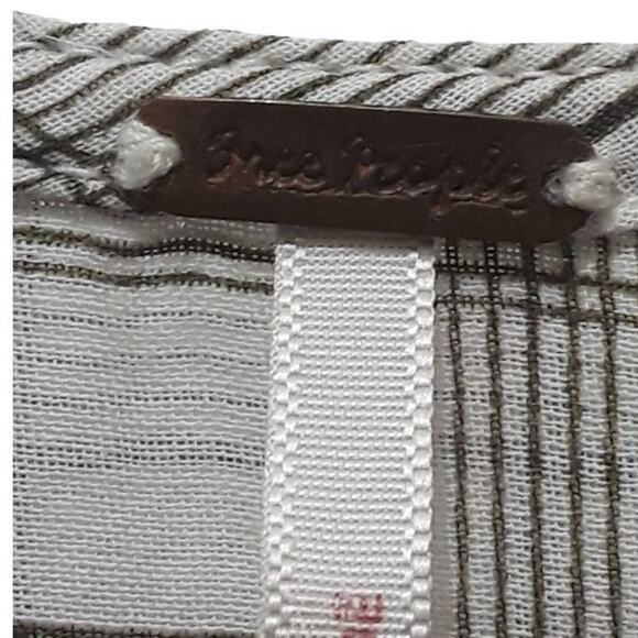 Free People Time Out Lace Tunic Ivory Eyelet V-Neck 3/4 Sleeves Medium - Picture 8 of 12